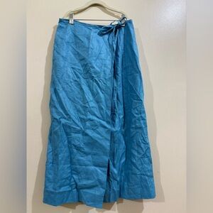 Tela Blue Wrap Skirt
